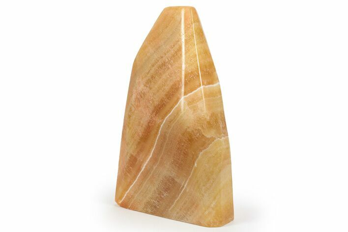 Free-Standing, Polished Orange Calcite - Mexico #242283